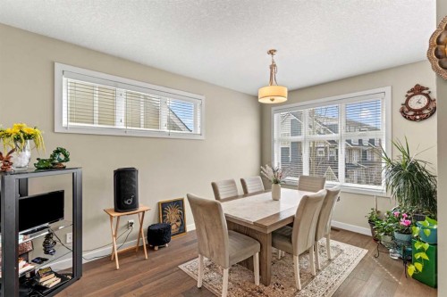 130 Silverado Plains Park Sw, Calgary, AB - Indoor Photo Showing Dining Room