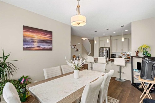130 Silverado Plains Park Sw, Calgary, AB - Indoor Photo Showing Dining Room