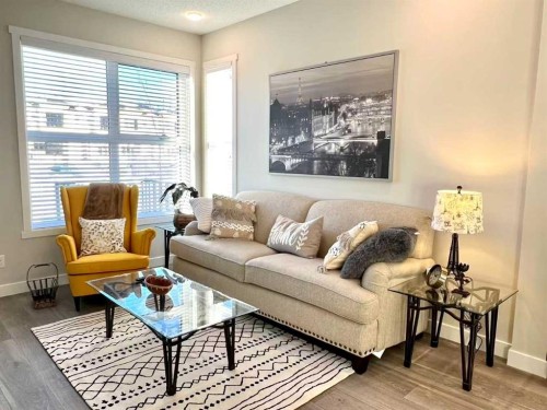 148 Carrington Boulevard Nw, Calgary, AB - Indoor Photo Showing Living Room