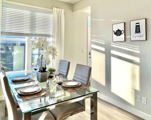 148 Carrington Boulevard Nw, Calgary, AB - Indoor Photo Showing Dining Room