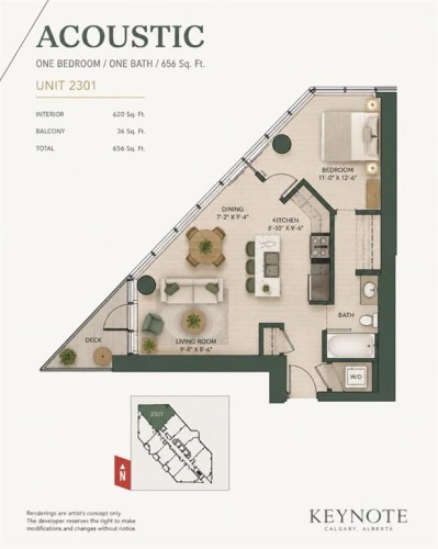 2301-225 11 Avenue Se, Calgary, AB 