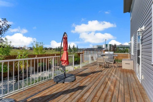 353 Kinniburgh Boulevard, Chestermere, AB - Outdoor With Deck Patio Veranda With Exterior