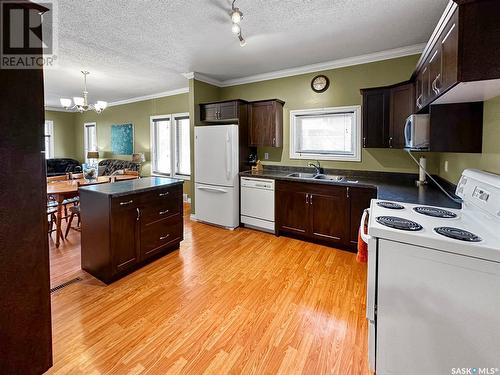 221 Dufferin Street E, Swift Current, SK - Indoor Photo Showing Kitchen With Double Sink
